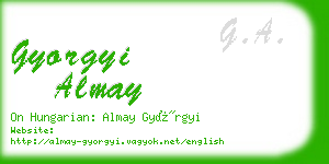 gyorgyi almay business card